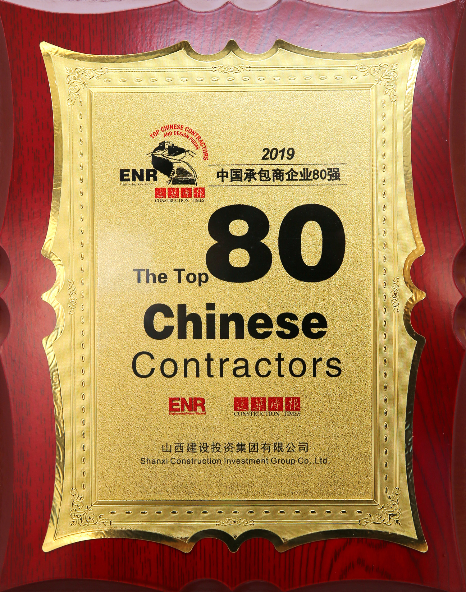 2019中國承包商企業80強